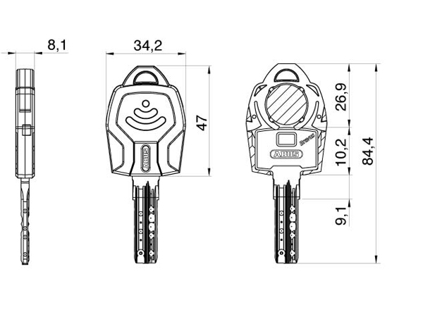 COMBICAP technical drawing