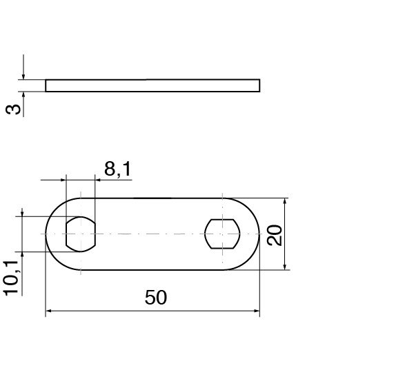 DOM closing lever (standard)