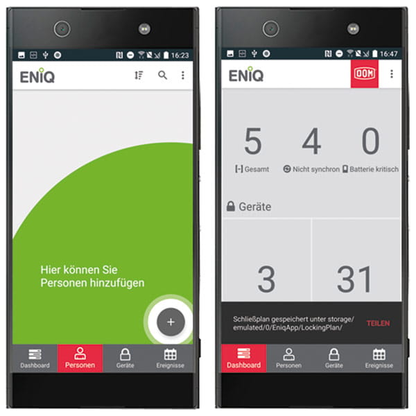 DOM ENIQ APP application