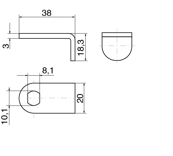 DOM closing lever JU