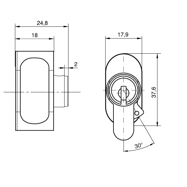 DORMAKABA D-line knob