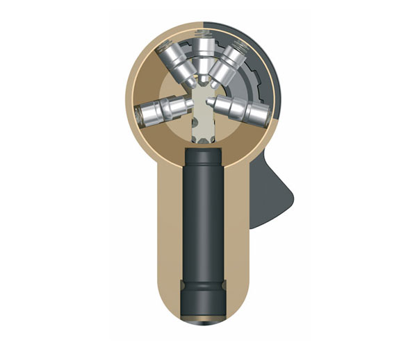 DORMAKABA 5 radially arranged pin rows