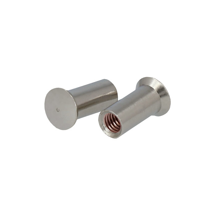 Sleeve without slot - M5 x 15 mm brass nickel plated