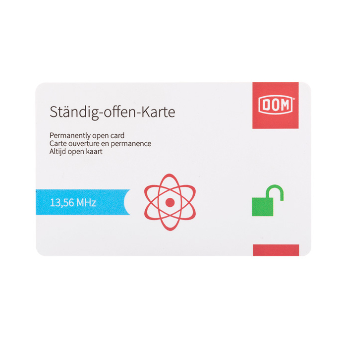 DOM ENiQ® permanently open card