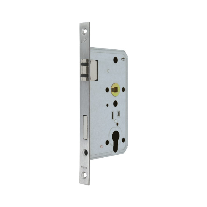 PZ object mortise lock for rebated door, square forend