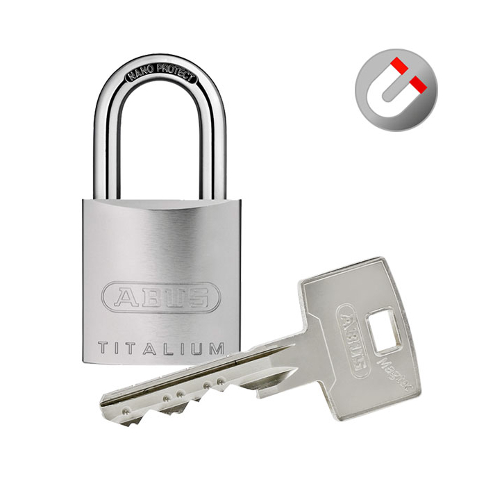 ABUS Magtec.2500 padlock 86TI/45 with half cylinder