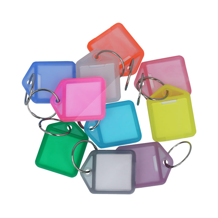 10 keychains "mini" made of plastic (openable)