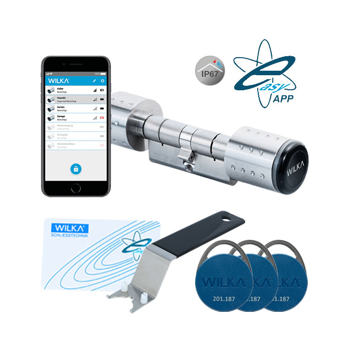 WILKA easyApp starter set E283 with double knob cylinder E204