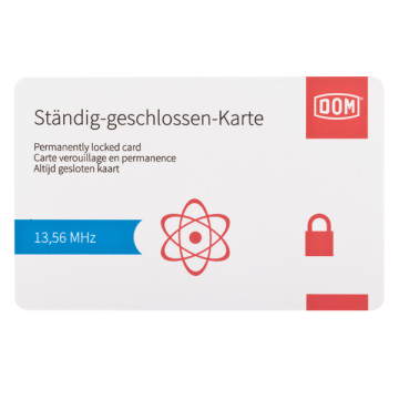 DOM ENiQ® permanently locked card