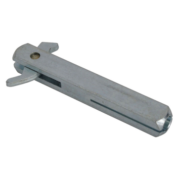 Half spindle with slot and hook, 9 mm