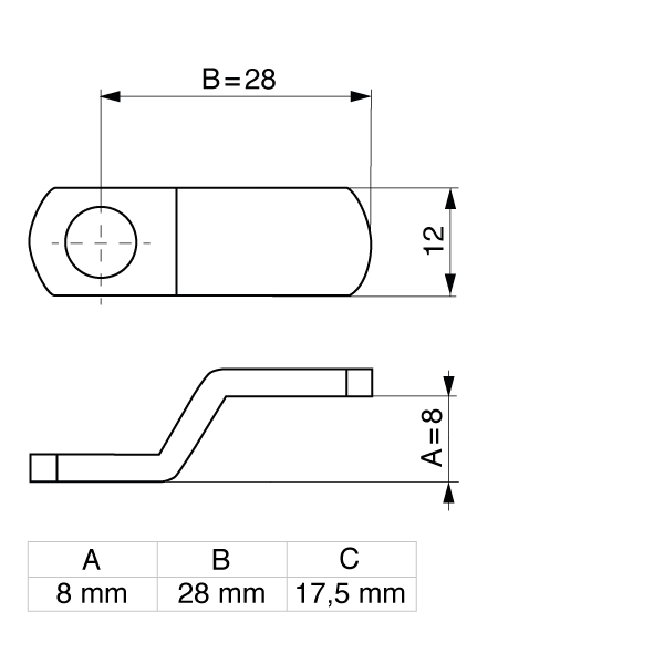 KESO 8000&Omega;&sup2; closing lever E6