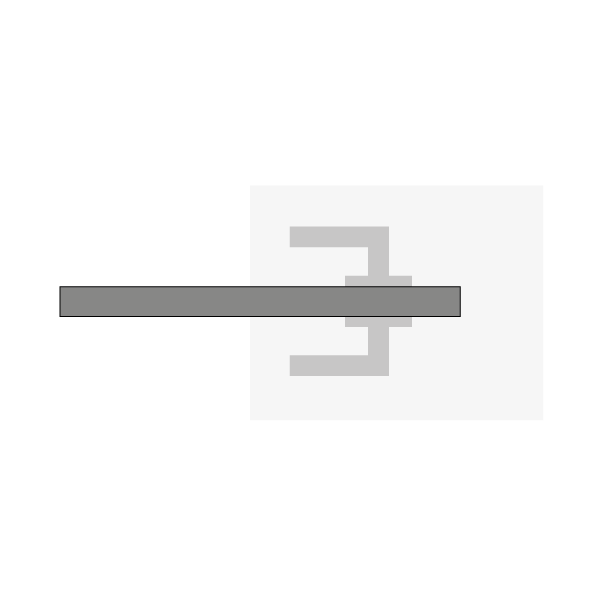 non-rebated door leaf