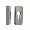Sliding protection rosette for metal doors 14 mm
