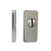 Sliding protection rosette with core pull protection for metal doors 11 mm