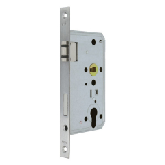 PZ object mortise lock for rebated door, forend 20 mm