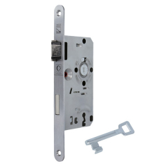 BB mortise lock with silent latch for noise insulation