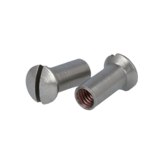 Sleeve with slot, stainless steel