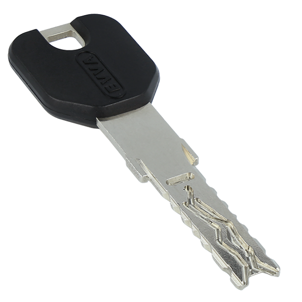 EVVA 4KS key with extended key neck and design cap