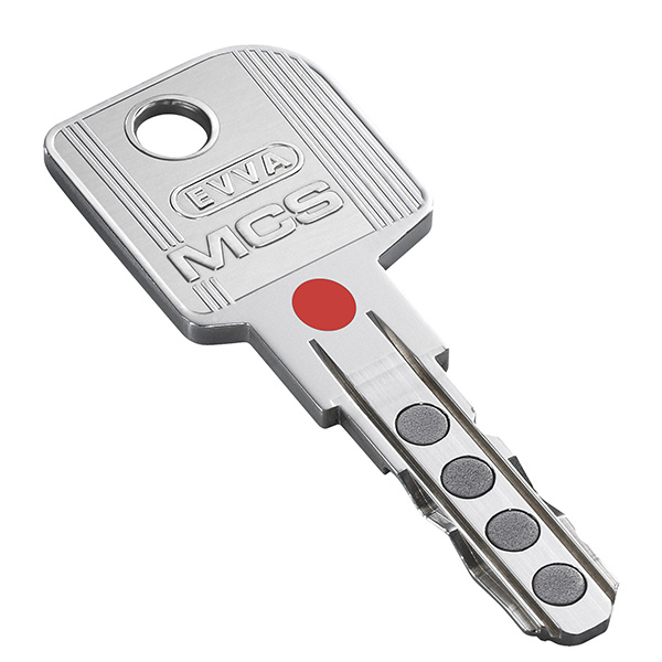 EVVA MCS key with coloured dot